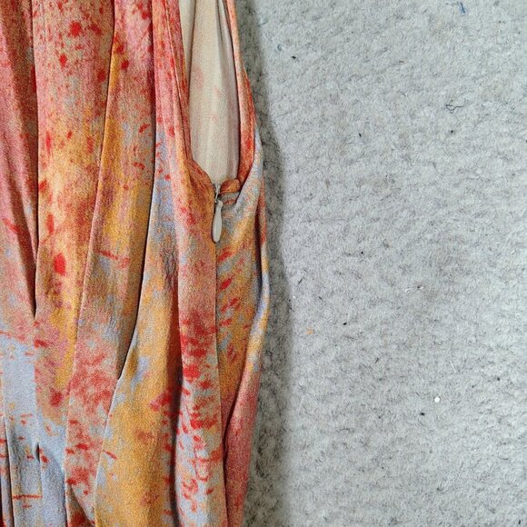 Free People Seduction Jumpsuit Women's S Multicolor Tie-Dye Halter Neck Wide Leg - Picture 4 of 15